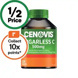 Woolworths Cenovis Sugarless C 500mg Chewable Tablets Pk 320 offer