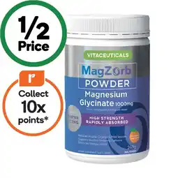 Woolworths Magzorb Magnesium Glycinate 1000mg Powder 240g offer