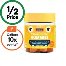 Woolworths Little Swisse Vitamin C + Zinc Gummies Pk 40 offer