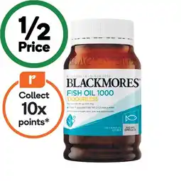 Woolworths Blackmores Odourless Fish Oil 1000mg Capsules Pk 200 offer