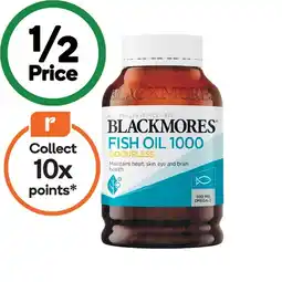 Woolworths Blackmores Odourless Fish Oil 1000mg Capsules Pk 400 offer
