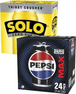 Coles Pepsi Max or Solo Zero Sugar Soft Drink offer