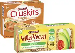 Coles Arnott's Cruskits or VitaWeat Crispbreads 125g-250g offer