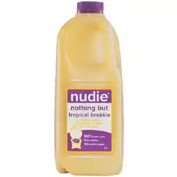 Woolworths Nudie Nothing But Tropical Brekkie 2 Litre offer
