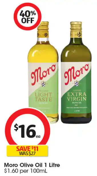 Coles Moro Olive Oil offer