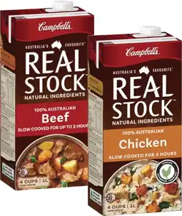 Coles Campbell's Real Stock 1 Litre offer