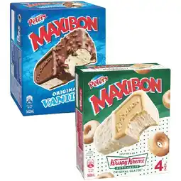Woolworths Peters Maxibon 560ml Pk 4 offer