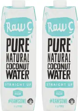 Coles Raw C Coconut Water 1 Litre offer