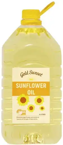 Coles Gold Sunset Sunflower Oil 4 Litre offer