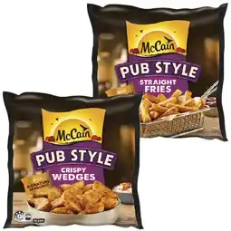 Woolworths McCain Pub Style Chips or Wedges 750g – From the Freezer offer