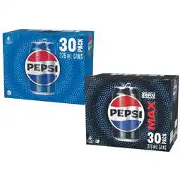 Woolworths Pepsi or Pepsi Max Soft Drink Cans 30 x 375ml offer
