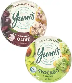 Coles Yumi's Dip 200g offer