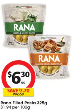 Coles Rana Filled Pasta offer