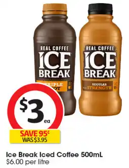 Coles Ice Break Iced Coffee offer