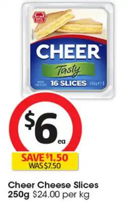 Coles Cheer Cheese Slices offer
