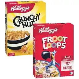 Woolworths Kellogg’s Crunchy Nut Corn Flakes 640g or Froot Loops Cereal 460g offer