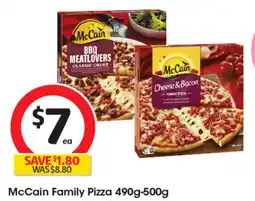 Coles McCain Family Pizza offer