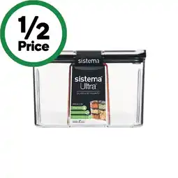 Woolworths Sistema Ultra Tritan Container 1.4 Litre offer