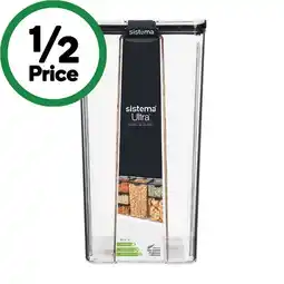 Woolworths Sistema Ultra Tritan Container 4 Litre offer
