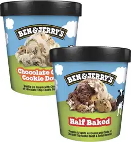 Coles Ben & Jerry's Ice Cream Tub 427mL-458mL offer