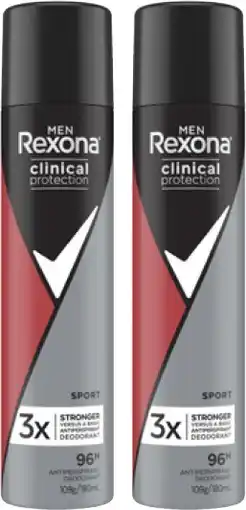 Coles Rexona Clinical 96hr Aerosol Deodorant 180mL offer