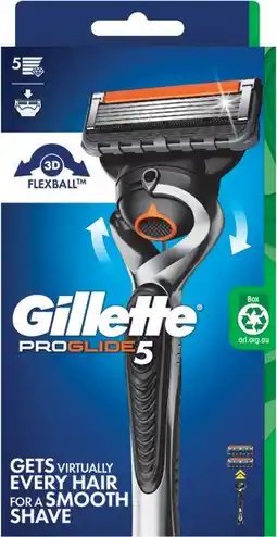 Coles Gillette Proglide 5 Razor Kit with 2 Refill Blades 1 Each offer