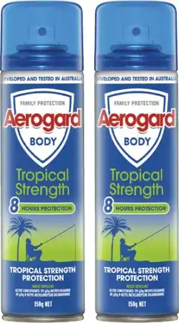 Coles Aerogard Body Tropical Strength Insect Repellent 150g offer