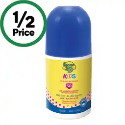 Woolworths Banana Boat SPF 50+ Kids Roll On Sunscreen 75ml^ offer