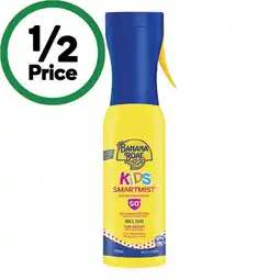 Woolworths Banana Boat Kids Smartmist Sunscreen Spray SPF 50+ 200ml^ offer