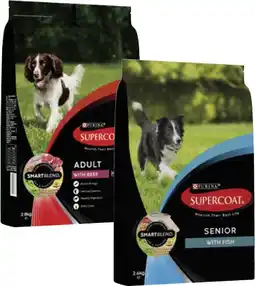 Coles Supercoat Dry Dog Food 2.6kg-2.8kg offer