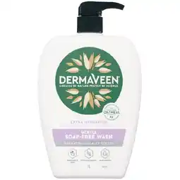 Woolworths DermaVeen Extra Hydration Gentle Soap Free Wash 1 Litre offer