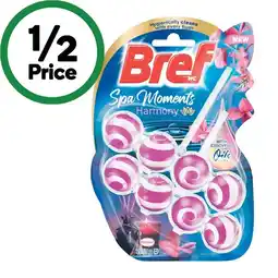 Woolworths Bref Spa Moments Toilet Rim Block Pk 2 x 50g offer