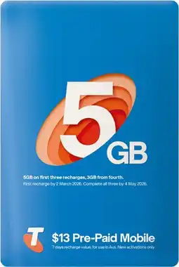 Coles Telstra $13 SIM Kit offer