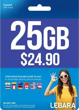 Coles Lebara $24.90 Starter Pack offer