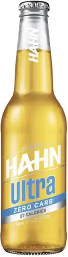 Coles Hahn Ultra Zero Carb Bottles 24x330mL offer
