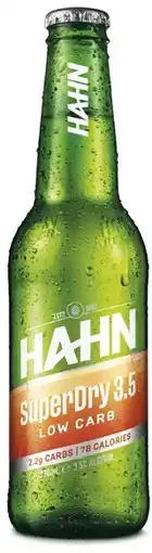 Coles Hahn Super Dry 3.5 Bottles offer