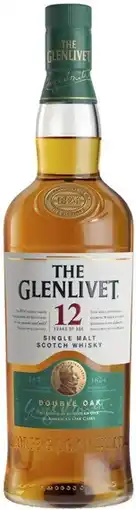 Coles The Glenlivet 12YO Single Malt Scotch Whisky 700mL offer