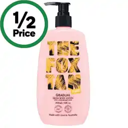 Woolworths The Fox Tan Gradual Glow Body Lotion 300ml offer