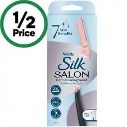 Woolworths Schick Silk Salon Dermaplaning Wand Kit offer