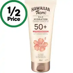 Woolworths Hawaiian Tropic SPF 50+ Silk Hydration Sunscreen Lotion 180ml offer
