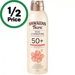 Woolworths Hawaiian Tropic SPF 50+ Silk Hydration Sunscreen Spray 175g offer