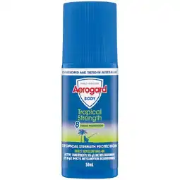 Woolworths Aerogard Tropical Strength Insect Repellent Roll-On 50ml offer
