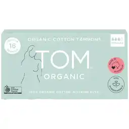 Woolworths TOM Organic Tampons Pk 16 offer