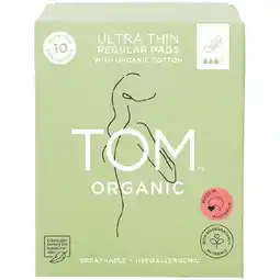 Woolworths TOM Organic Pads Ultra Thin Pk 10 offer