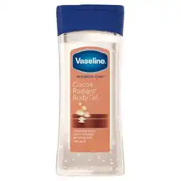 Woolworths Vaseline Intensive Care Cocoa Radiant Body Oil 200ml offer