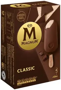 IGA Streets Magnum Ice Cream 4‑6 Pack Selected Varieties offer