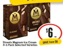 IGA Streets Magnum Ice Cream Selected Varieties offer
