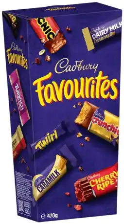 IGA Cadbury Favourites 470g Selected Varieties offer