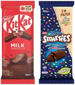 IGA Nestlé Chocolate Blocks 118‑180g Selected Varieties offer