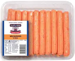 IGA Slape & Sons BBQ Sausages 1.5kg offer